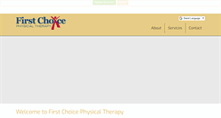 Desktop Screenshot of firstchoicetherapy.net