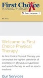 Mobile Screenshot of firstchoicetherapy.net