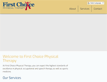 Tablet Screenshot of firstchoicetherapy.net